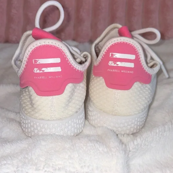 Adidas Men’s White and Pink Sneakers - Picture 4 of 7